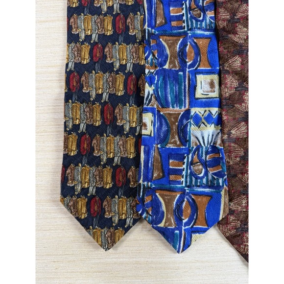 Ermenegildo ZEGNA Silk Neckties Lot Of‎ 5 Men's Ties - Picture 4 of 6